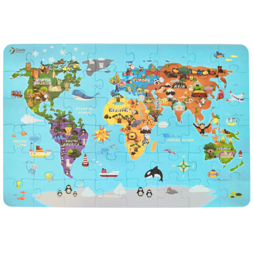 Puzzle mapa del mundo