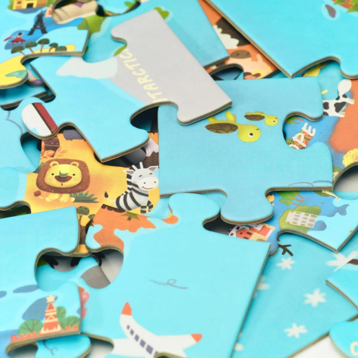 Puzzle mapa del mundo