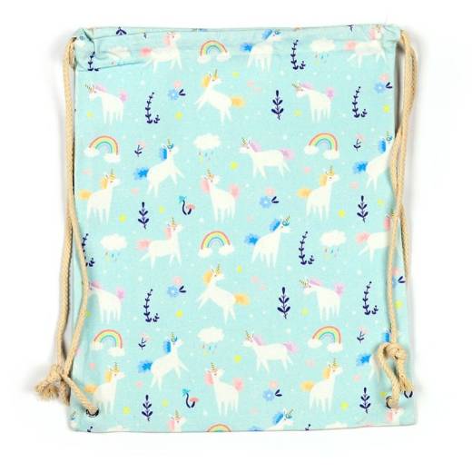 Mochila de tela con cuerdas Unicornio...