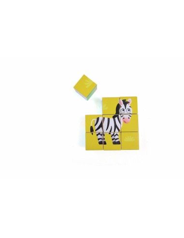 Puzle de Bloques de Animales de la Selva