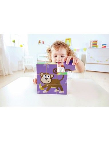 Puzle de Bloques de Animales de la Selva