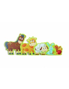 Puzle Animales de granja y Números